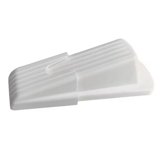 [GSRB924] Silicone Safety Door Stop Stoppers Block Wedge Doorstops Door Stopper Home Office Door Rear Retainer Anti-collision Stop -White