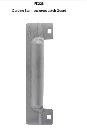 Stainless Steel Carbine Latch Guard Protection, Visible, Front Fix, Narrow Mortice Blocker Plate