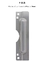 Stainless Steel Carbine Latch Guard Protection, Visible, Front Fix, Narrow Mortice Blocker Plate