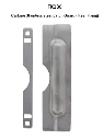 Stainless Steel Carbine Latch Guard Protection, Visible, Rear Fixing, Narrow Mortice Blocker Plate