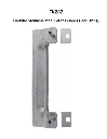 Stainless Steel Carbine Latch Guard Protection, Visible, Rear Fixing, Narrow Mortice Blocker Plate