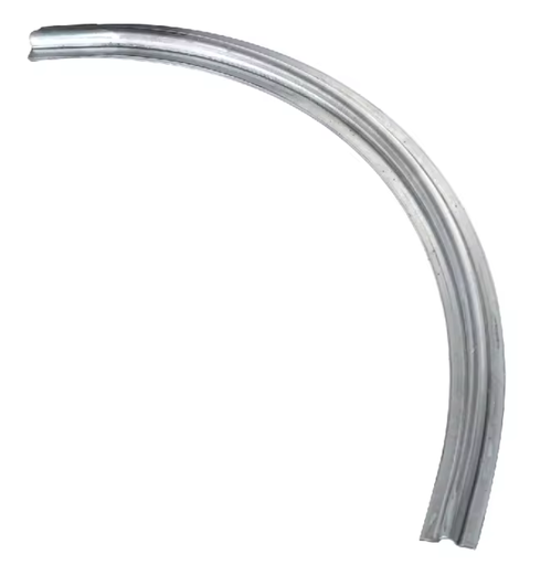 Galvanised Curved steel U Groove Above Ground Floor Track for Sliding Gates 600mm