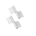 316 Marine Grade Stainless Steel Flag Hinges - 127x100x3mm, Silver - Pair ( 2 Hinges)