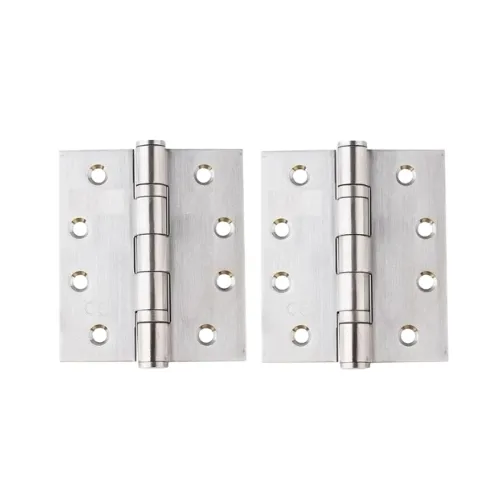 [HN184] 316 Marine Grade Stainless Steel Butt Hinges - 127x100x3.4mm, Chrome Finish - Pair ( 2 Hinges)