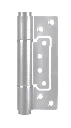 Heavy Duty Self-Closing Hydraulic Gate/Door Flush Hinge 132mm Height in Silver sold as single Hinge