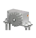 Sliding Gate Fitting Hydraulic Radial Damper/Brake for Sloped Sliding Gates 7Nm