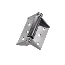 304 Stainless Steel Spring Self Closing Hinges - 83x75mm, Chrome Finish - Each (1 Hinge)