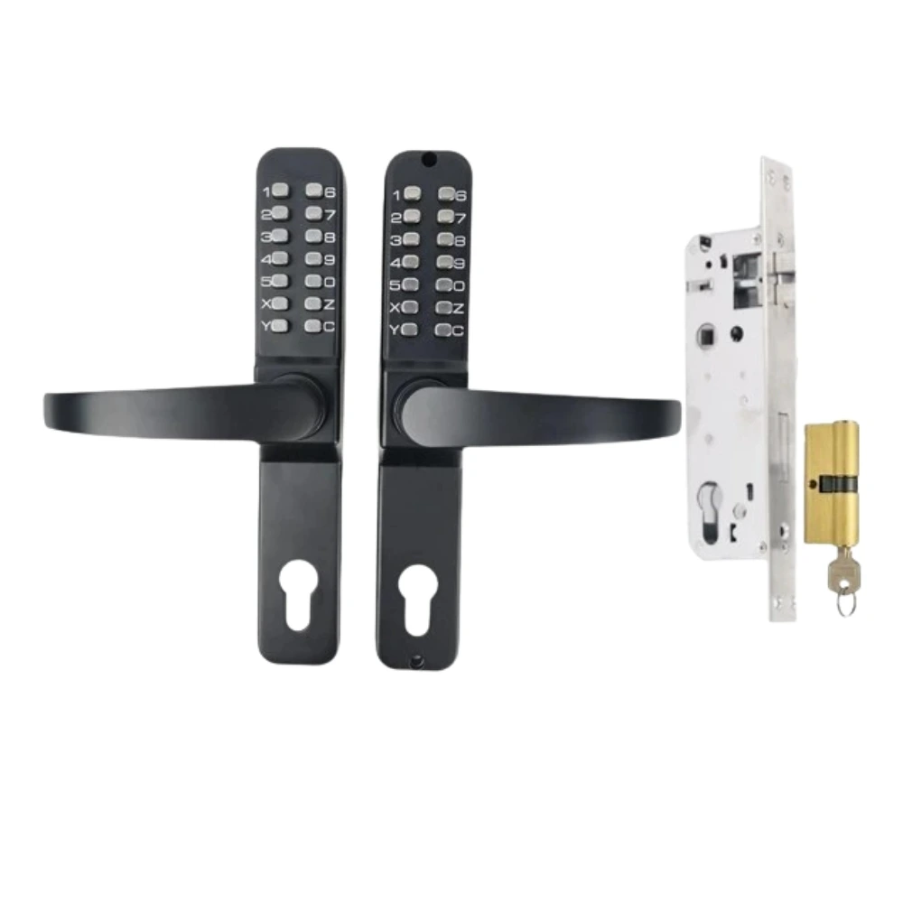 [FK152] Tigertech Waterproof Mechanical Code Lock Double Sided Kit to fit 50mm frame - BLACK