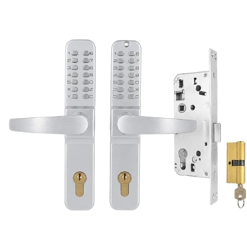 [FK155] Tigertech Waterproof Mechanical Code Lock Double Sided Kit to fit 50mm frame - SILVER