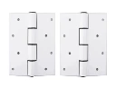 Aluminium Butt Hinges 100 x 75 x 2.5mm – Satin White | Pair | 35kg Load Capacity