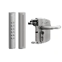 Locinox VOLTA Surface-Mounted Battery Keypad Gate Lock – Single-Sided, Silver