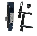 Lockton Classroom Kit Oval Insert Mortice Lock - Complete Kit - 50x50 Frame, 23mm Backset, Black- For Swing Gates