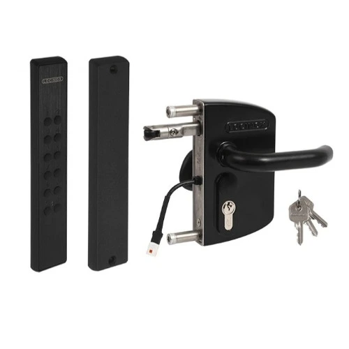 [EL004] Locinox VOLTA Surface-Mounted Battery Keypad Gate Lock – Single-Sided, Black