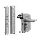Locinox VOLTA Surface-Mounted Battery Keypad Gate Lock – Double-Sided, Silver