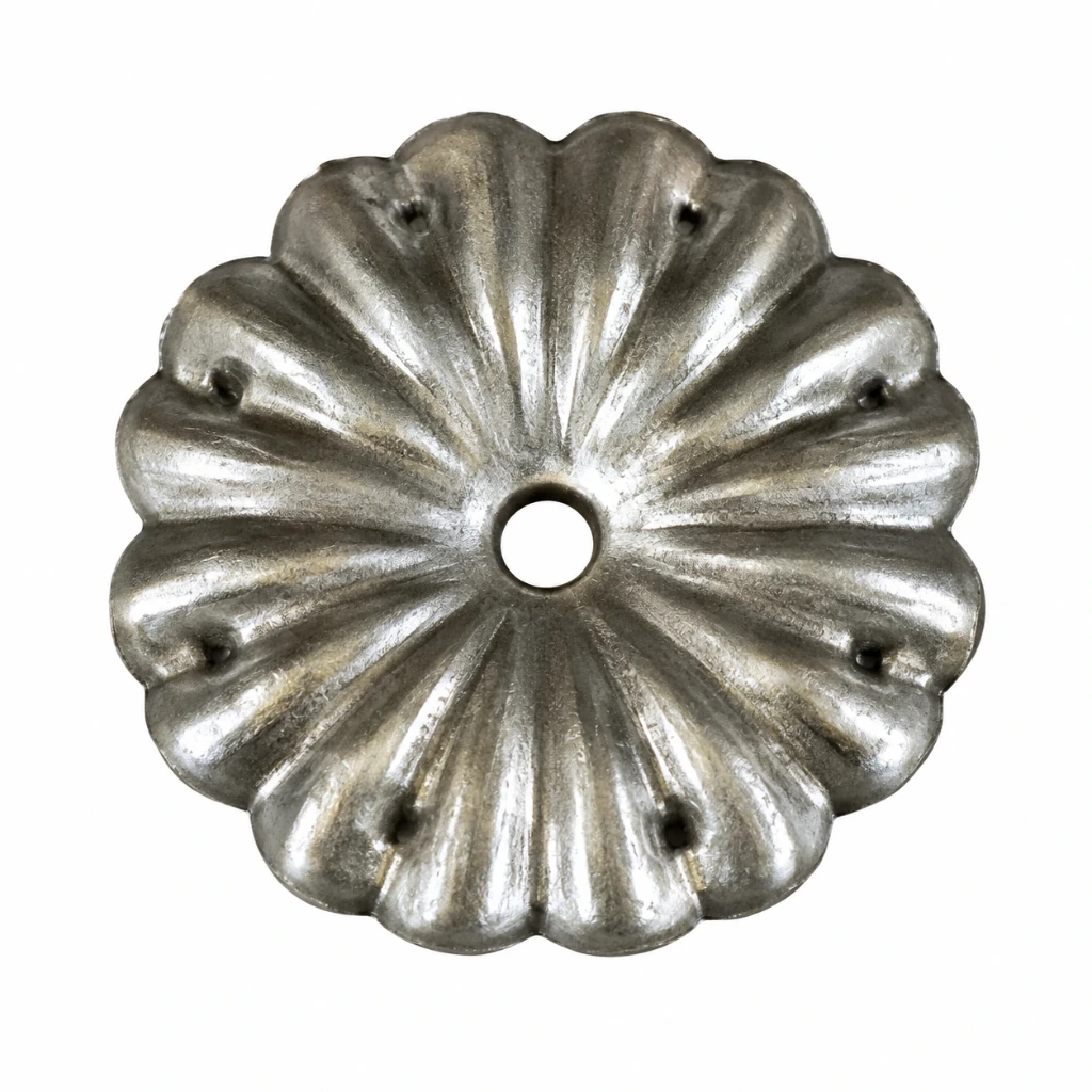 [MT615] Steel Flower2 Decorative for Fence & Gate – 60mm Dia x 10mm