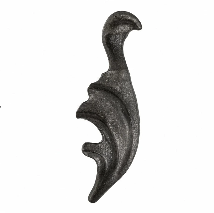[MT618] Steel Leave2 Decorative for Fence & Gate – 110mm(H) x 40mm (W) (LH)