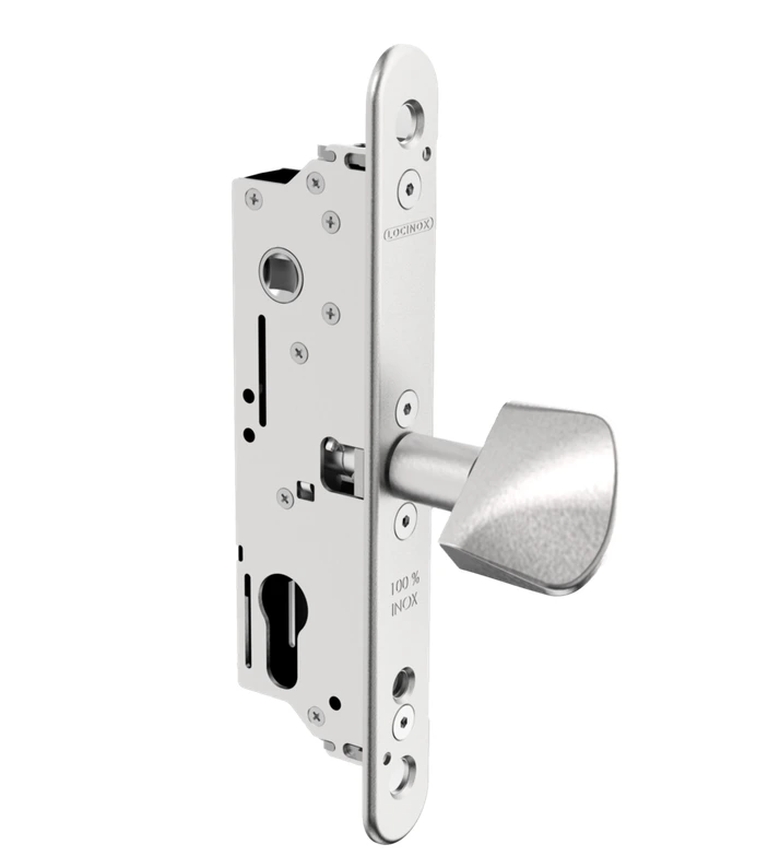 Locinox Insert Lock for Sliding Gate Lock 30mm Backset - For 50x50mm Frame (FIFTYLOCK-LS)