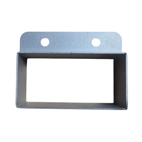 Galvanised Steel Fence Bracket for 100×50mm Post – Single Lug, 2-Hole, 10mm Holes