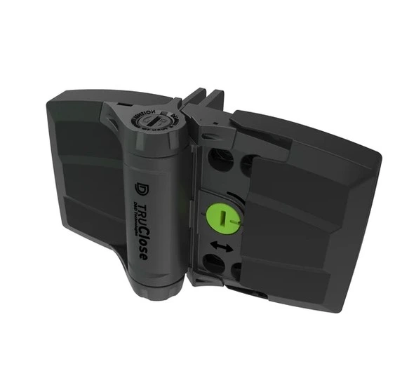 D&D TruClose MULTI-ADJUST Self Closing Hinges - 70kg, Black, For Vinyl/PVC - Pair