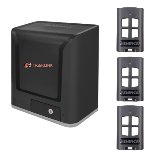 [GMSG424] Beninca WOLF424 Sliding Gate Motor + 3 Remotes – 450kg