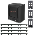 Beninca WOLF424 Sliding Gate Motor Kit + 3 Remotes + 4m Nylon Rack - 450kg