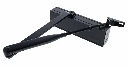Carbine CDC-5 Radius EN2-6 Door Closer with Backcheck Delayed Action and Slide rail Arm - Black