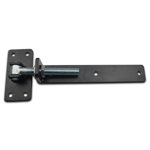 [HN631] Zinc Plated Adjustable Strap Hinges for Timber Gates - 20mm Pin, 300x50mm, Black - Single