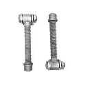 Locinox G90Z Galvanised Adjustable Swing Gate Hinge - 20mm Pin, 150mm Neck - Pair