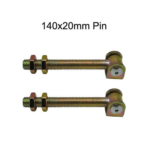 [HN044] Zinc Plated Adjustable Swing Gate Hinge - 20mm Pin, 160mm Neck - Pair