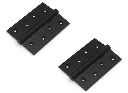 Aluminium Butt Hinges 100 x 75 x 2.5mm – Satin Black | Pair | 35kg Load Capacity