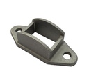 Aluminium Fence Rail Bracket, 38x25mm Tall Tube, Double Lug, 2 Hole