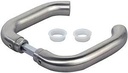 Locinox Lock Handle - 3006D For Commercial & Ornamental - Aluminium in Satin Chrome Silver - Pair