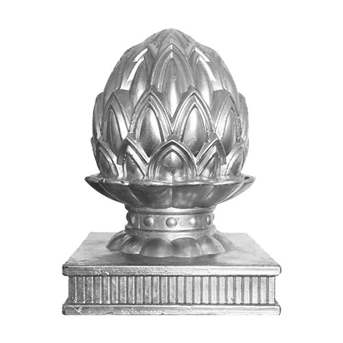 [MS704] Aluminium Post Decorative Top End Cap for 100x100mm Posts - Lotus