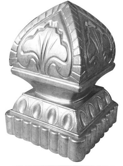 [MS702] Aluminium Post Decorative Top End Cap for 100x100mm Posts- Lily