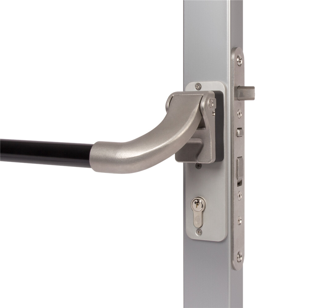 [MKLH338] Locinox Aluminium Push Bar for insert locks - PUSHBAR-H - Matt Black