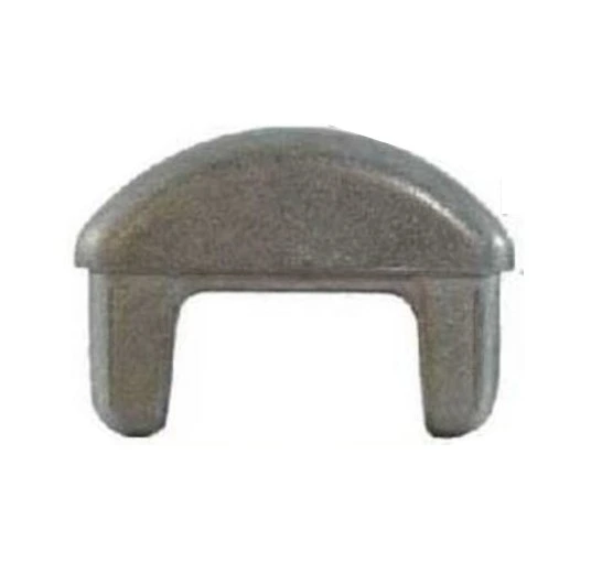 [CPAC412] Aluminium rectangular dome cap 75x16mm Dome (1.6mm wall)