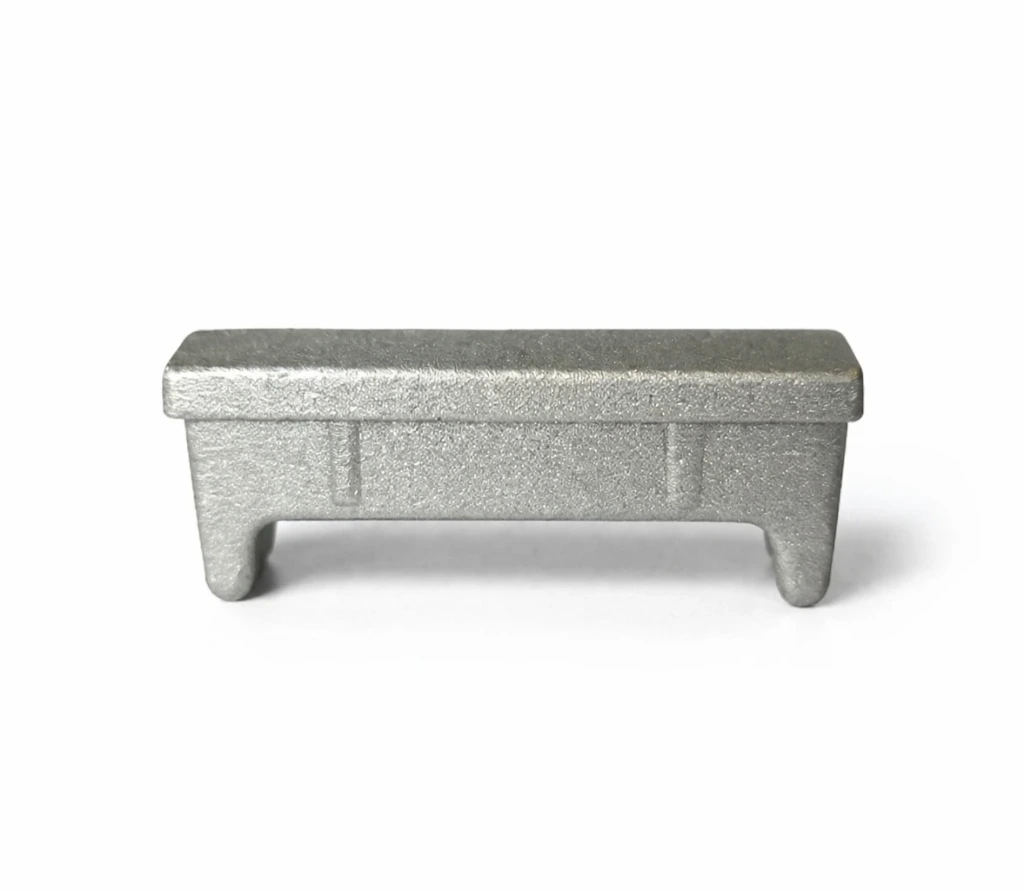 [CPAC404] Aluminium rectangular end cap for tube size 50x10mm (1.0mm wall)