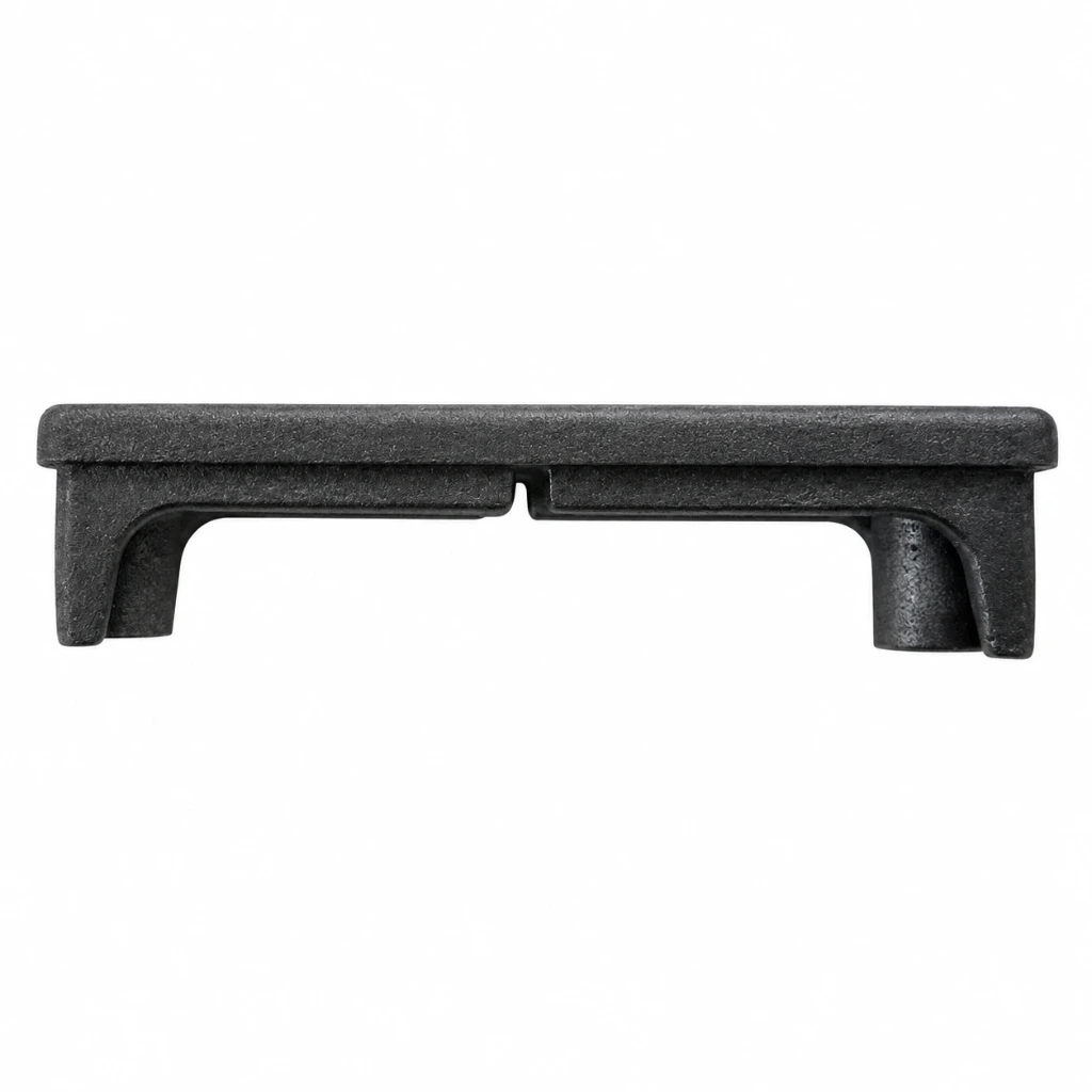 [CPAC408] Aluminium rectangular end caps for tube size 65x16mm Split (1.2mm wall)