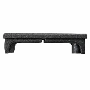Aluminium rectangular end caps for tube size 65x16mm Split (1.2mm wall)