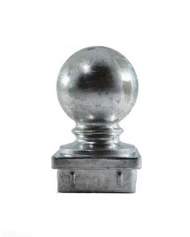 [MS908] Aluminium Post Ball Cap for 75x75 mm Tube