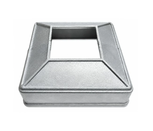 [SE718] Square Aluminium Base Plate Cover: 39x39mm Post, 100x100mm Base - 2PC