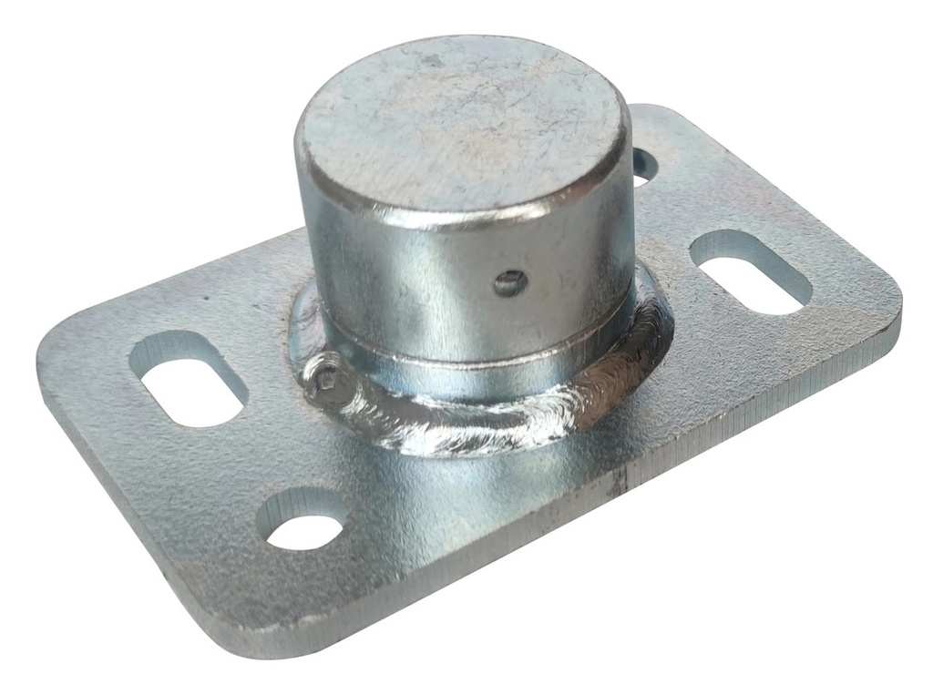 [HN415] Zinc Plated Steel Weld-On Bearing Hinge - Base Plated, Up To 300kg - Bottom Only