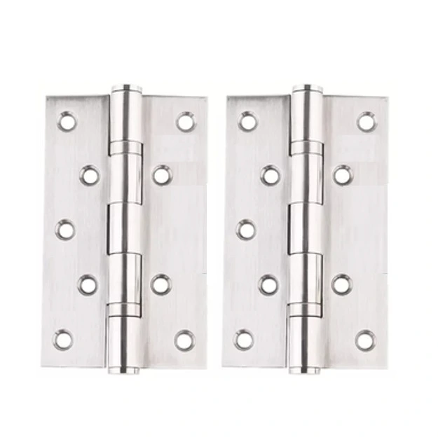 [HN130] 304 Stainless Steel Butt Hinges - 100x70x2.5mm with 2 bearing, Chrome Finish - Pair ( 2 Hinges)