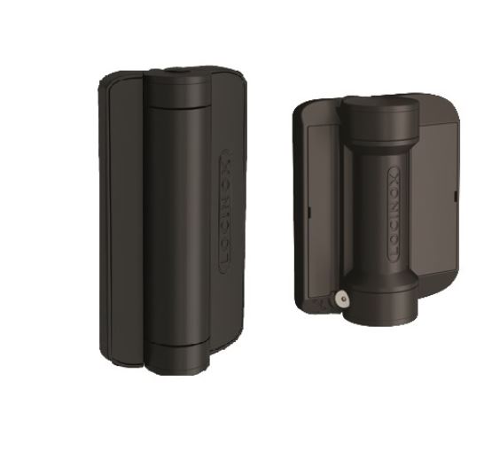 [HN009] Locinox Caracal Self / Soft Closing Hinges - Black, 60kg, Up To 1100mm - Set