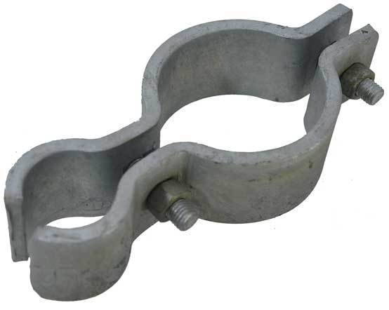 [HGRR522] Galvanised Round To Round Hinge - Cattle Yard Hinge, 50NB x 25NB (60x34mm) - Single