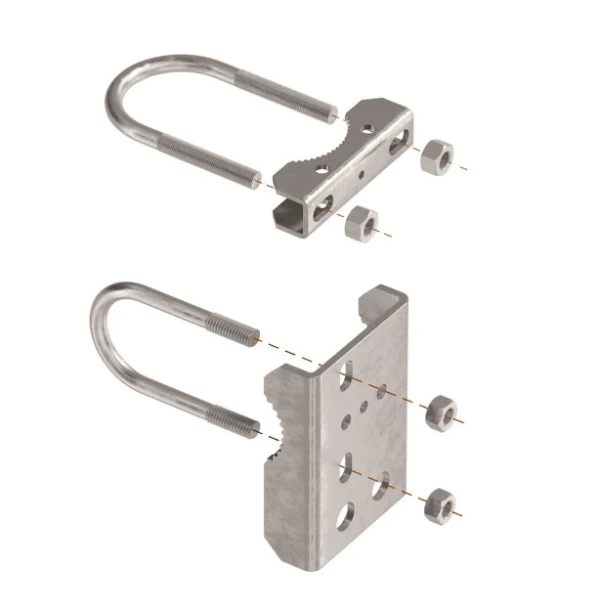 [FK476] Chain link bracket Round application for Samson gate closer 3" Post x 1-5/8" gate - SB-3015