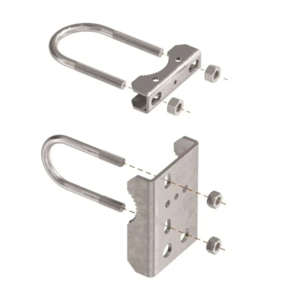 [FK478] Chain link bracket Round application for Samson gate closer 4" Post x 1-5/8" gate