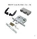Comunello Euro Insert Mortice Lock - Complete Kit - 40x40 Frame, 65mm Backset, Silver - For Sliding Gates