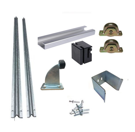 DIY Sliding Gate Kit-90mm internal Wheel Double bearing  2 Tracks for Picket Top or Uneven ground Gates