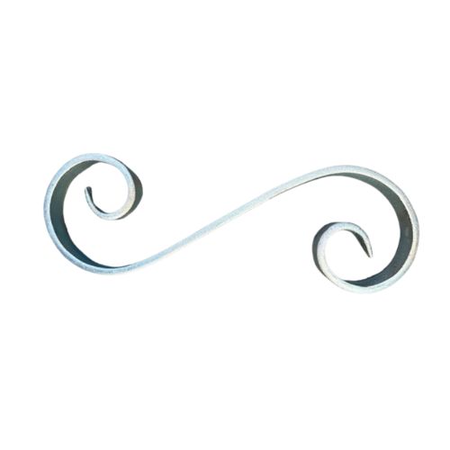 [MT230] Double Scroll 270x90x20x6mm- Zinc Plated